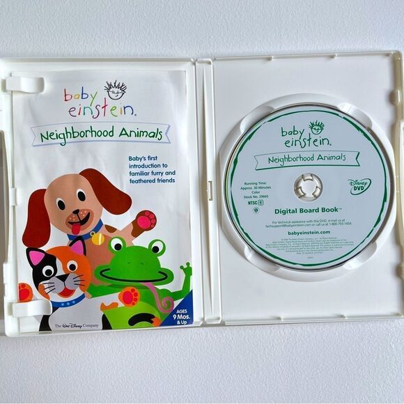 Lot of 3 Baby Einstein DVD’s Baby Galileo, Baby Neptune, & Neighborhood Animals - Picture 4 of 10